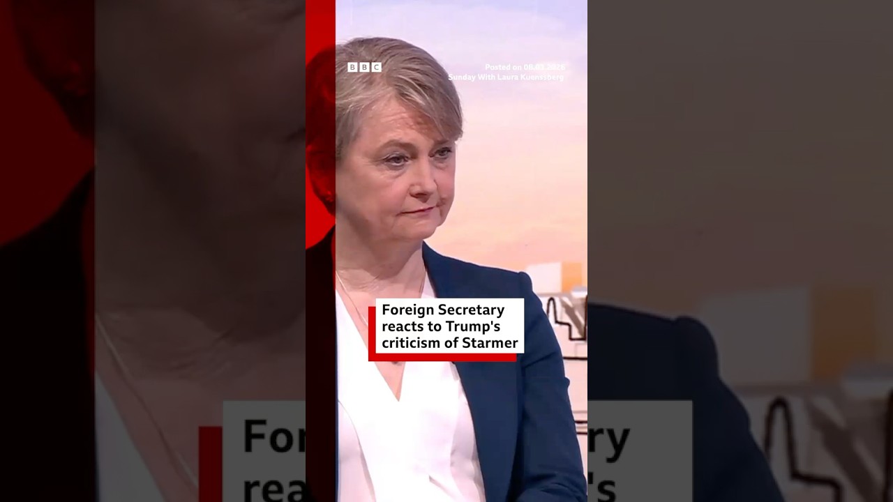 UK foreign secretary reacts to Trump’s criticism of Starmer. #Trump #BBCNews