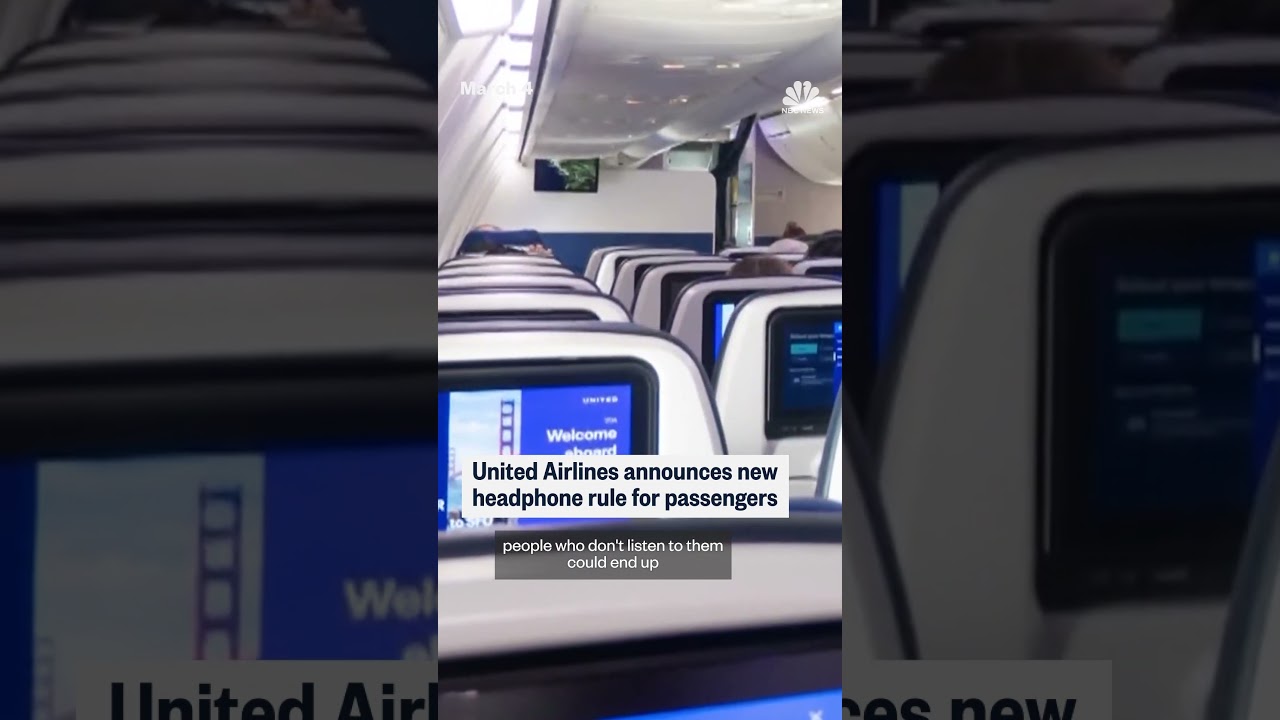 United Airlines issues new headphone policy for passengers