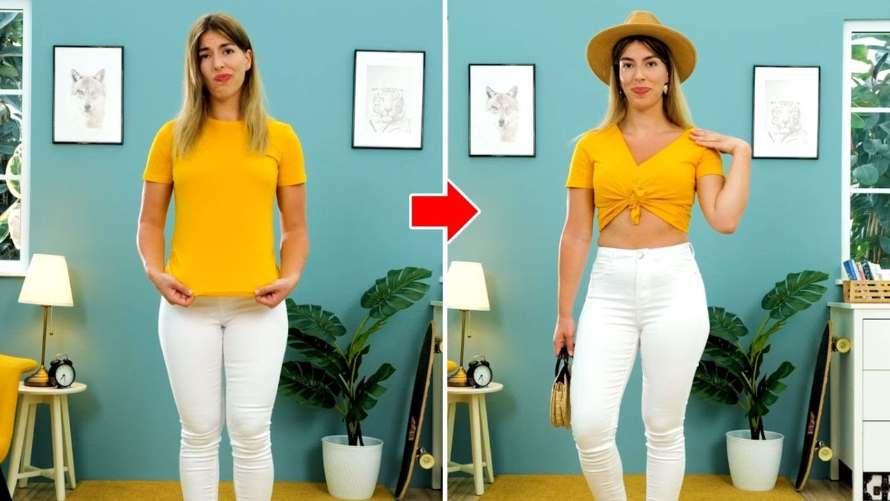 Upgrade Your Boring Clothes into Something Fancy with One Cut