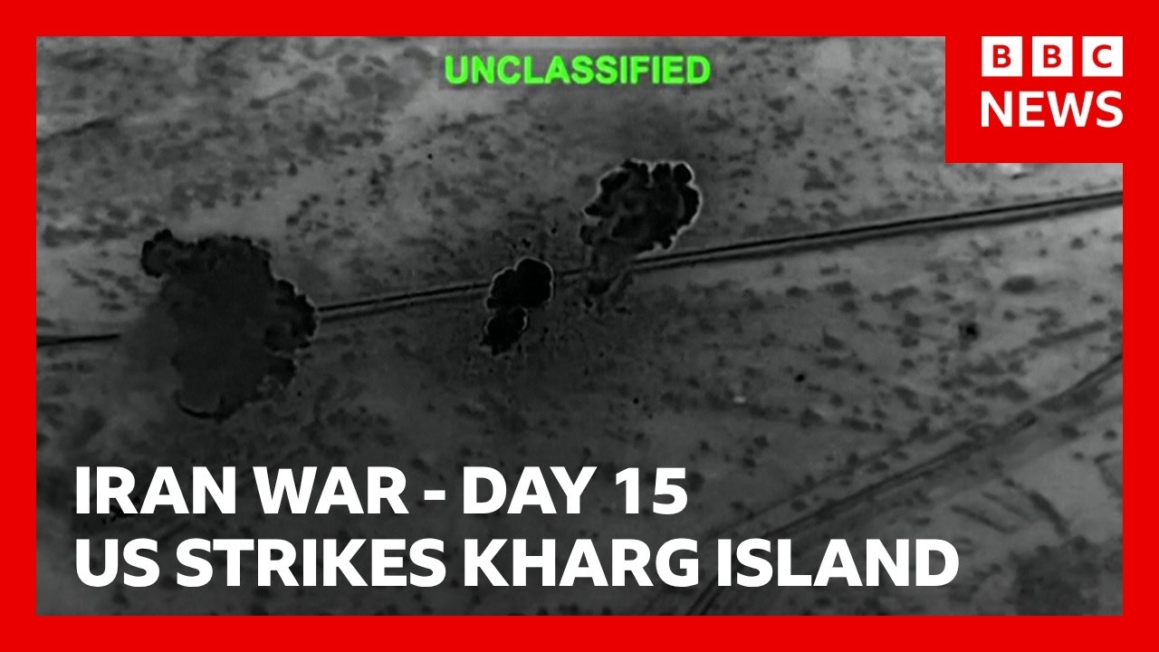 US hits Kharg Island amid reports thousands of US marines are being sent to the Gulf | BBC News