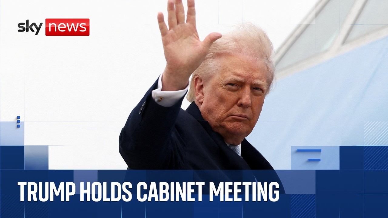 US President Donald Trump holds Cabinet Meeting