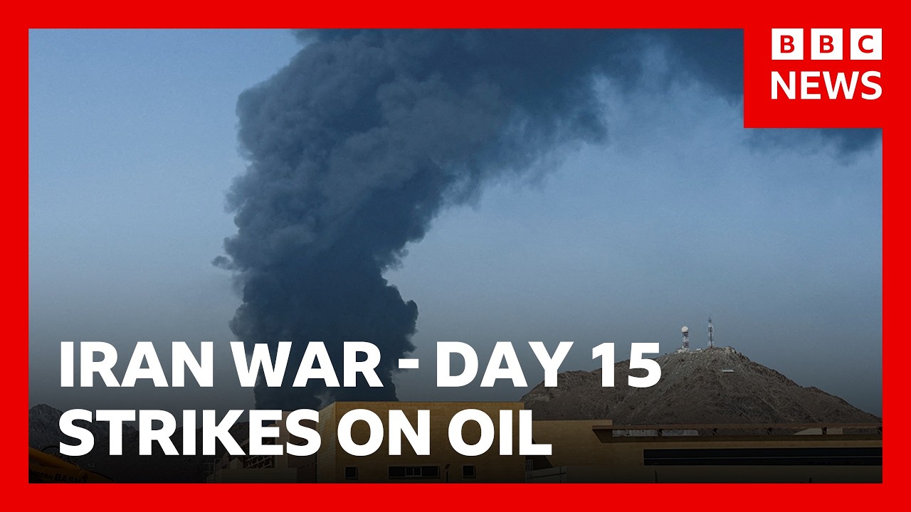 US targets Kharg Island and Iran threatens US-linked oil facilities | BBC News