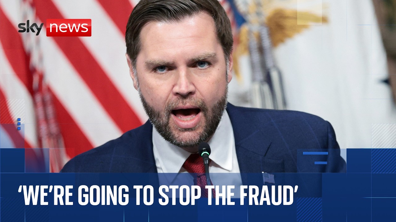 US Vice President JD Vance hosts fraud taskforce meeting at the White House