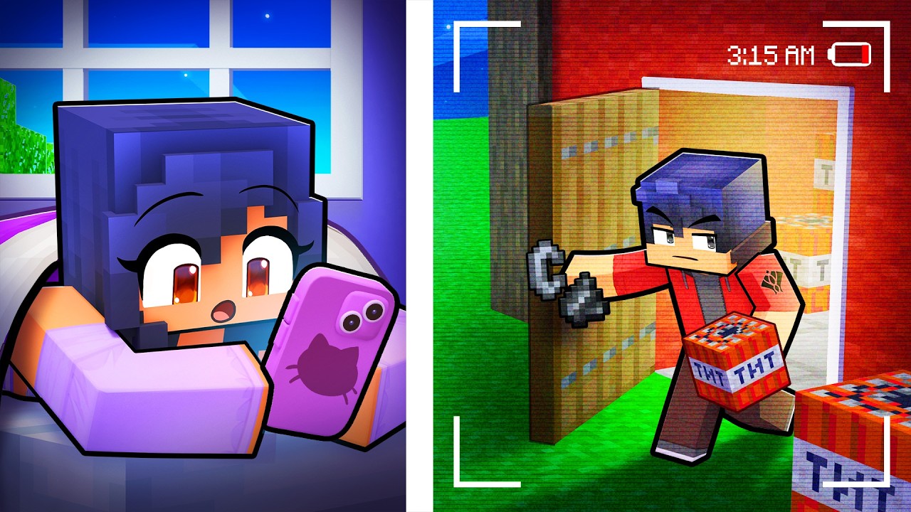 USING MY PHONE TO SPY for 24 HOURS in Minecraft!