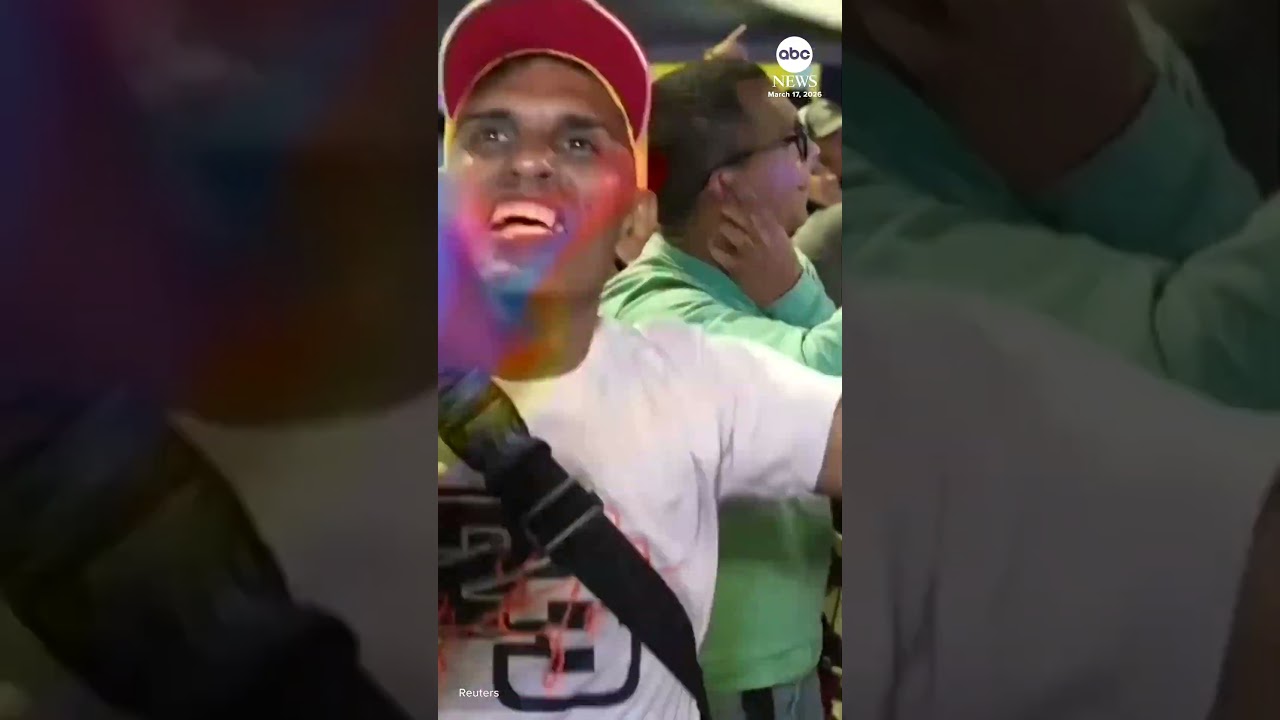 Venezuelans celebrate World Baseball Classic win over US