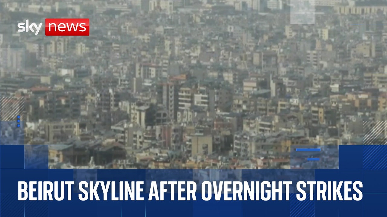 Watch Beirut skyline live after overnight strikes