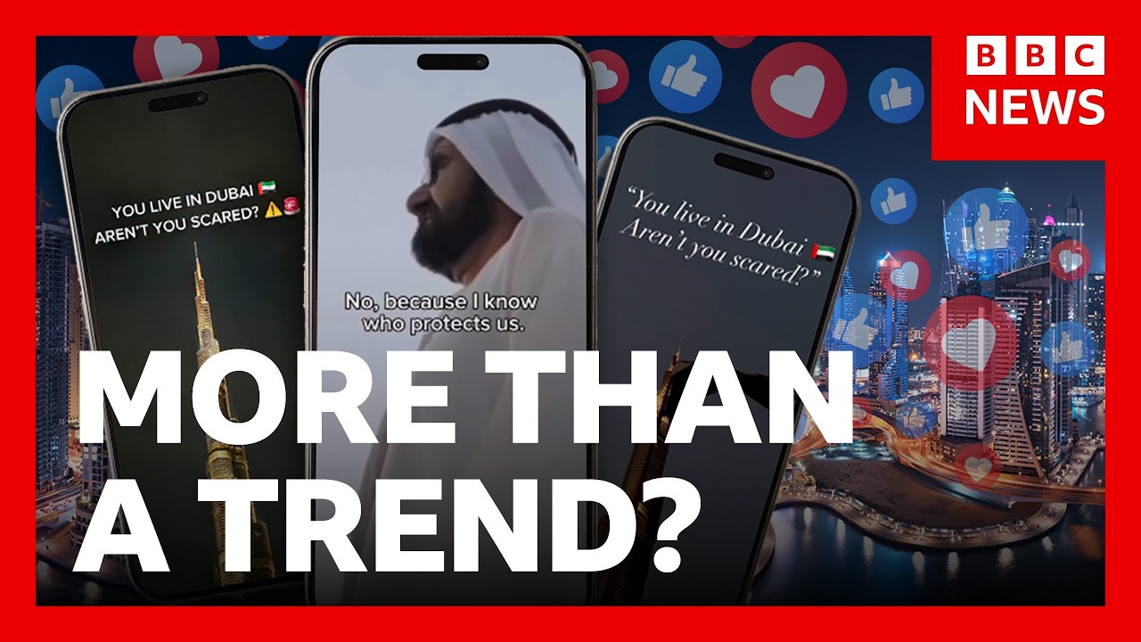 What’s REALLY behind identical posts from Dubai influencers? | BBC News