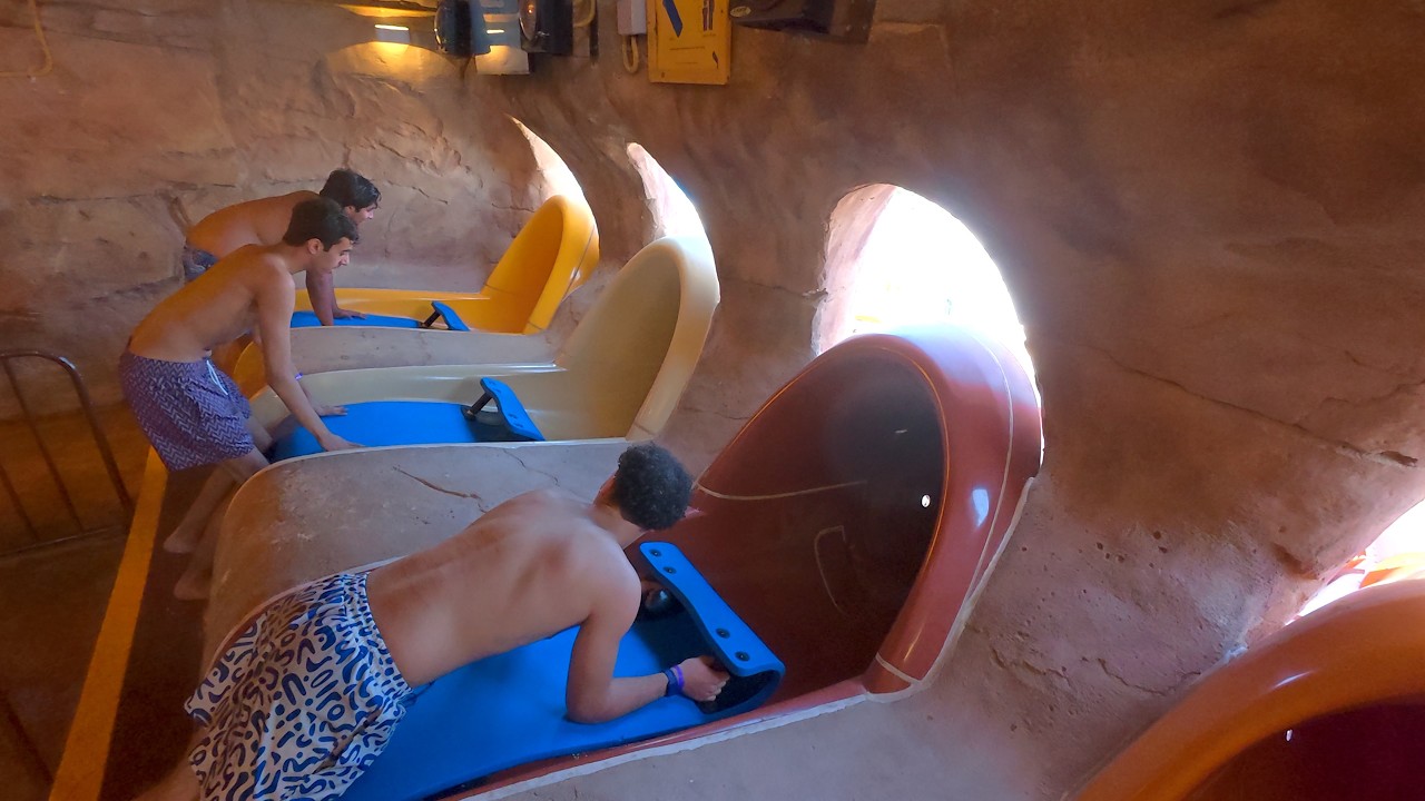 Whizzard Mat Racer Slide at Desert Falls Water & Adventure Park 🇶🇦