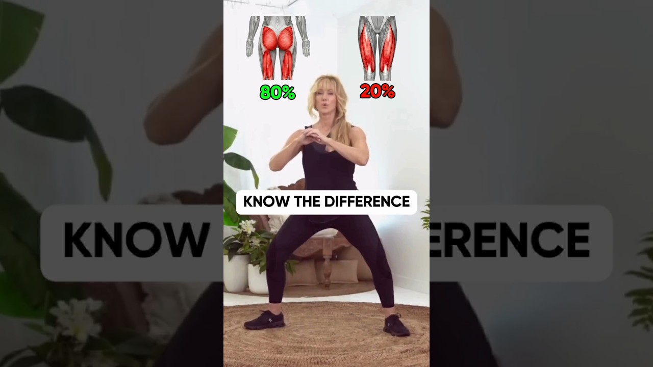 1 Move for Strong Glutes Inner Thighs vs 1 Move for Quads Core #shorts #legstrength