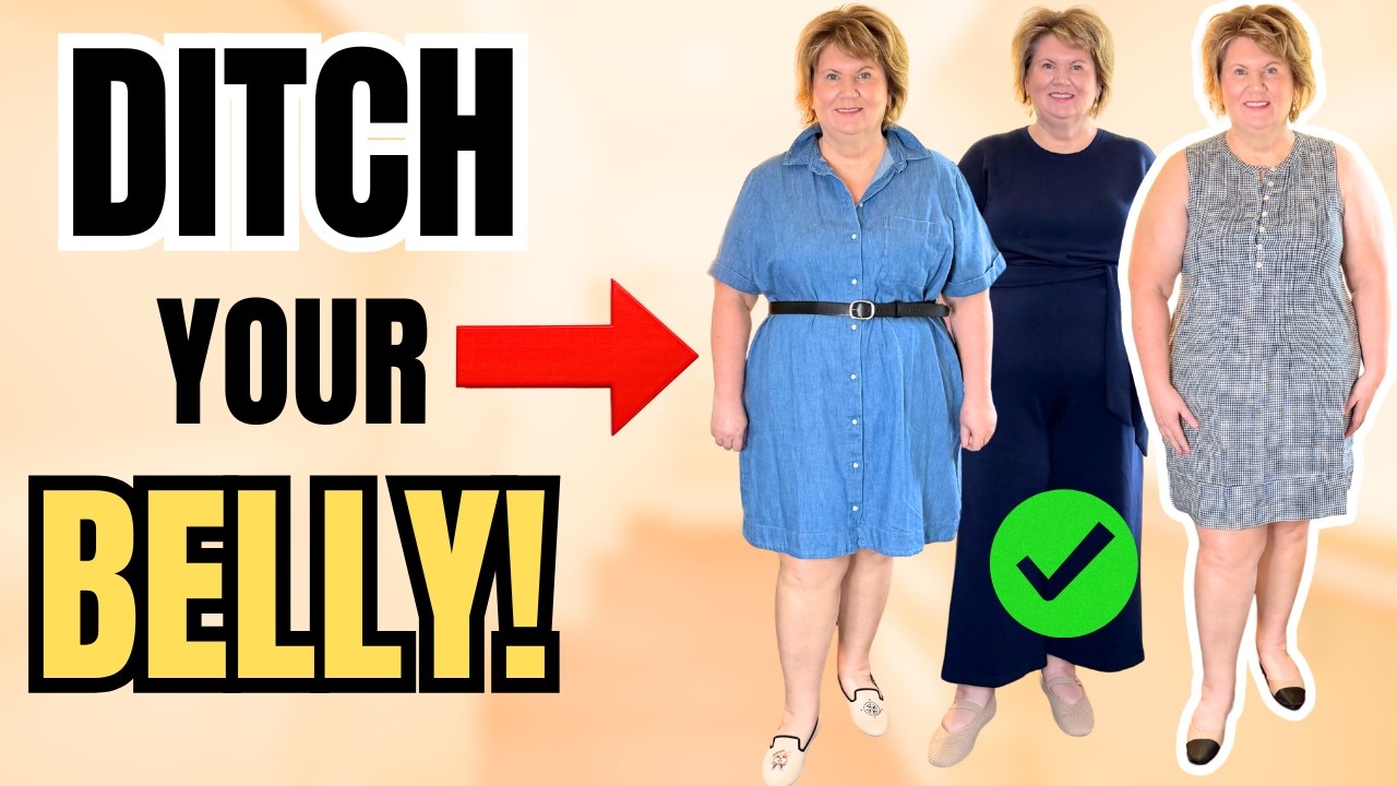 10 Spring Outfits to Hide Belly Fat! STOP Looking Frumpy | Fashion Over 50