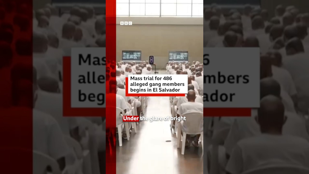 A mass trial of 486 suspected MS-13 gang members has begun in El Salvador. #BBCNews