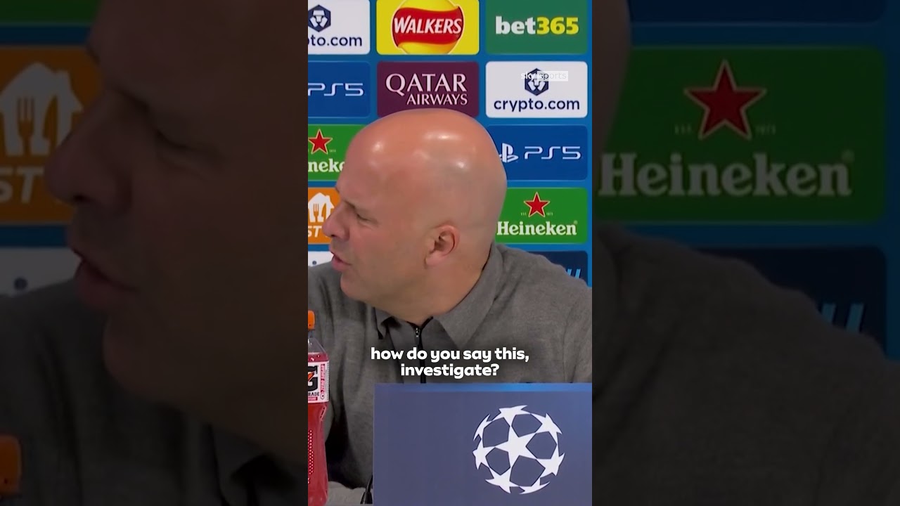 Arne Slot on Hugo Ekitike’s injury sustained against PSG in the Champions League.