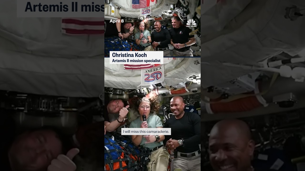 Artemis II crew reflects on mission ahead of return