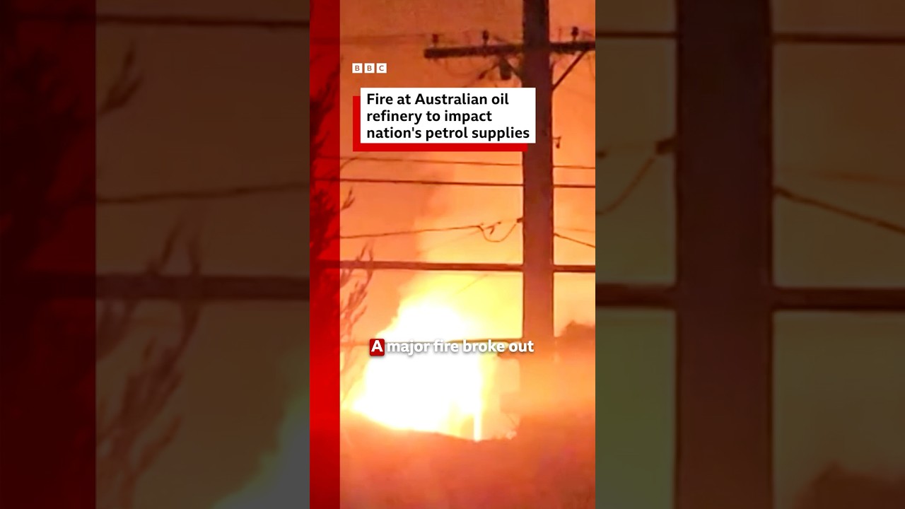 Australian’s petrol supplies impacted by ‘unprecedented’ fire at oil refinery. #BBCNews