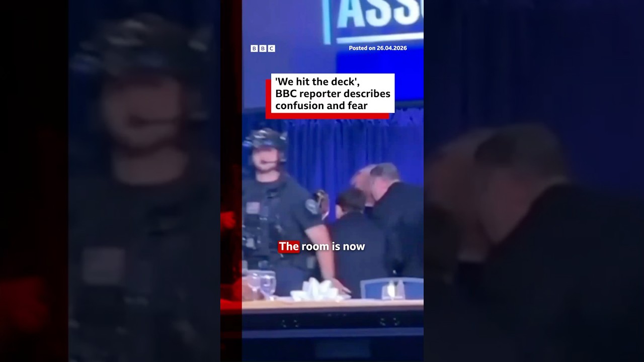 BBC reporter recalls moment of shooting at Correspondents’ Dinner. #DonaldTrump #BBCNews