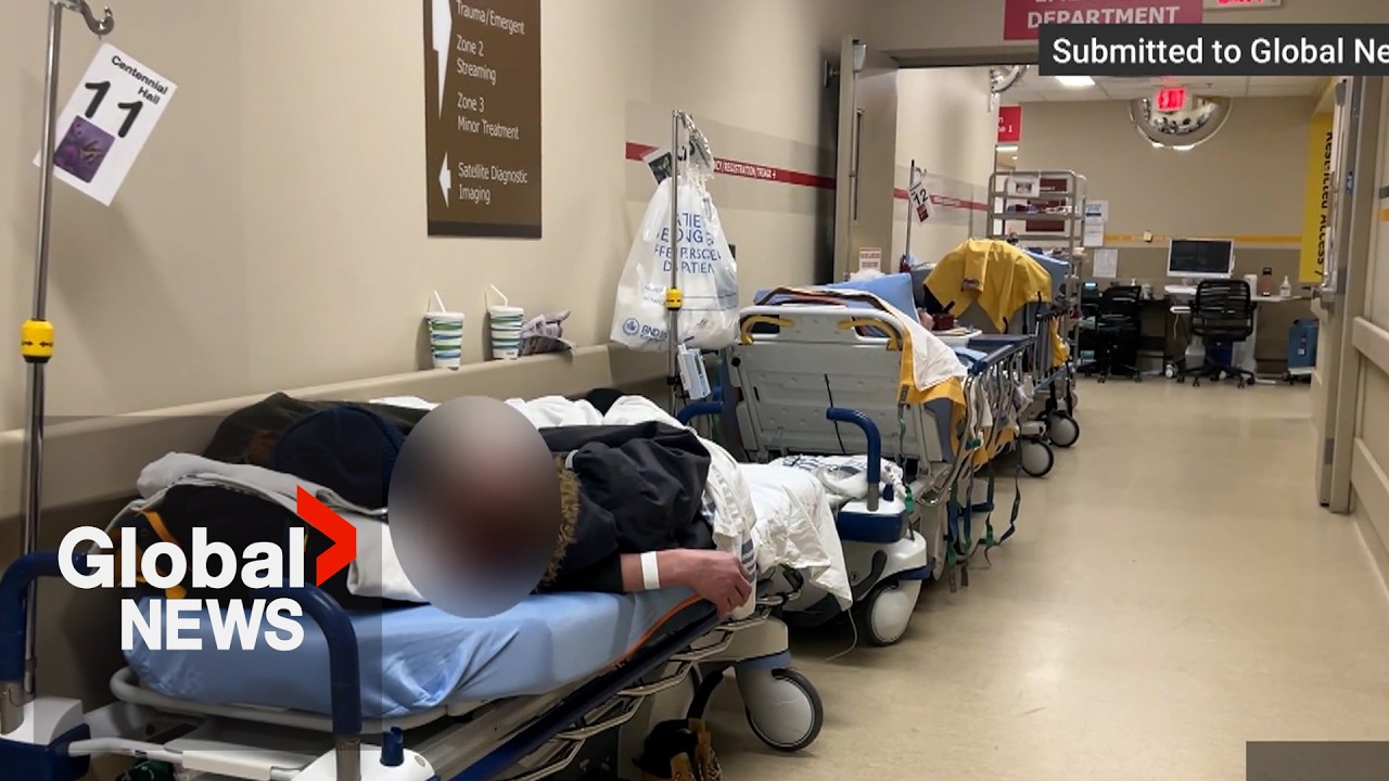 BC patients sit in hallways at Kelowna General Hospital while 2 floors remain empty, local MLA says