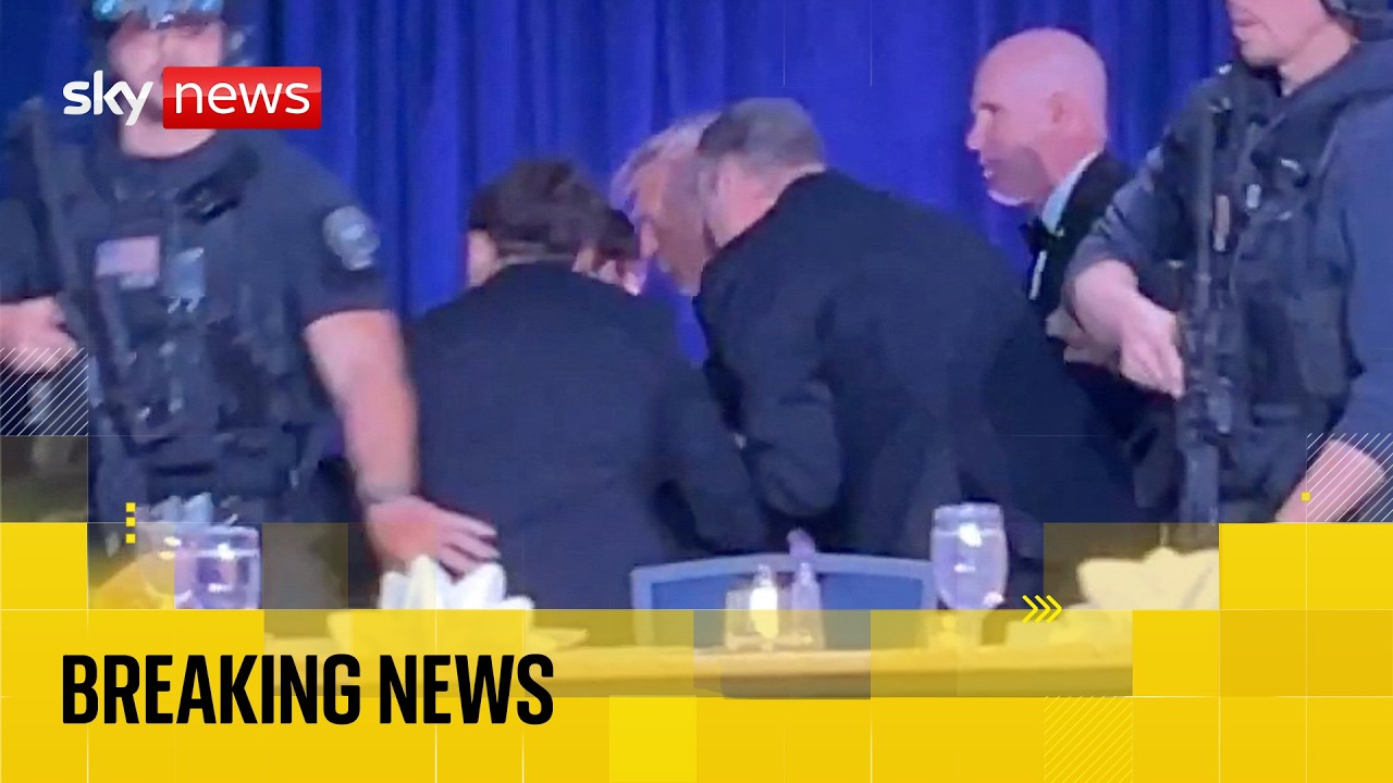 BREAKING: Donald Trump evacuated as gunfire shots heard during correspondents’ dinner