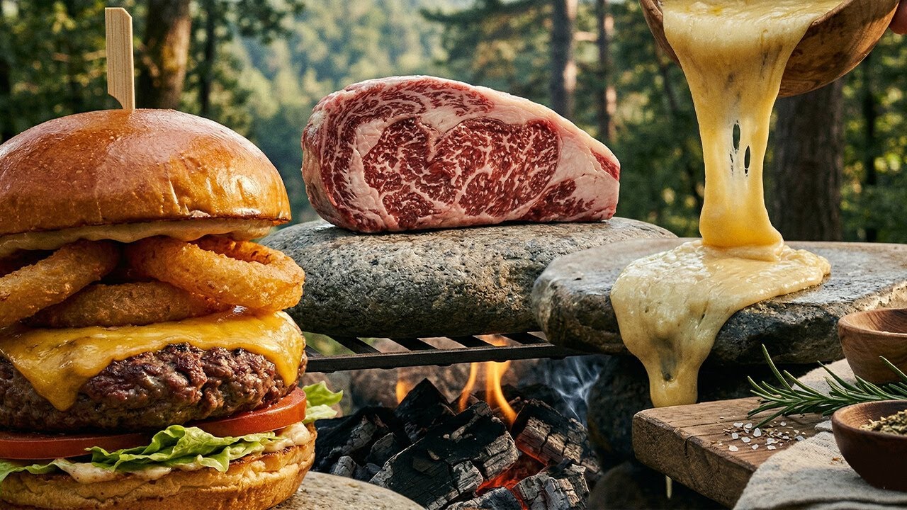 Campfire Cooking & Tasting Delicious Outdoor Meals!