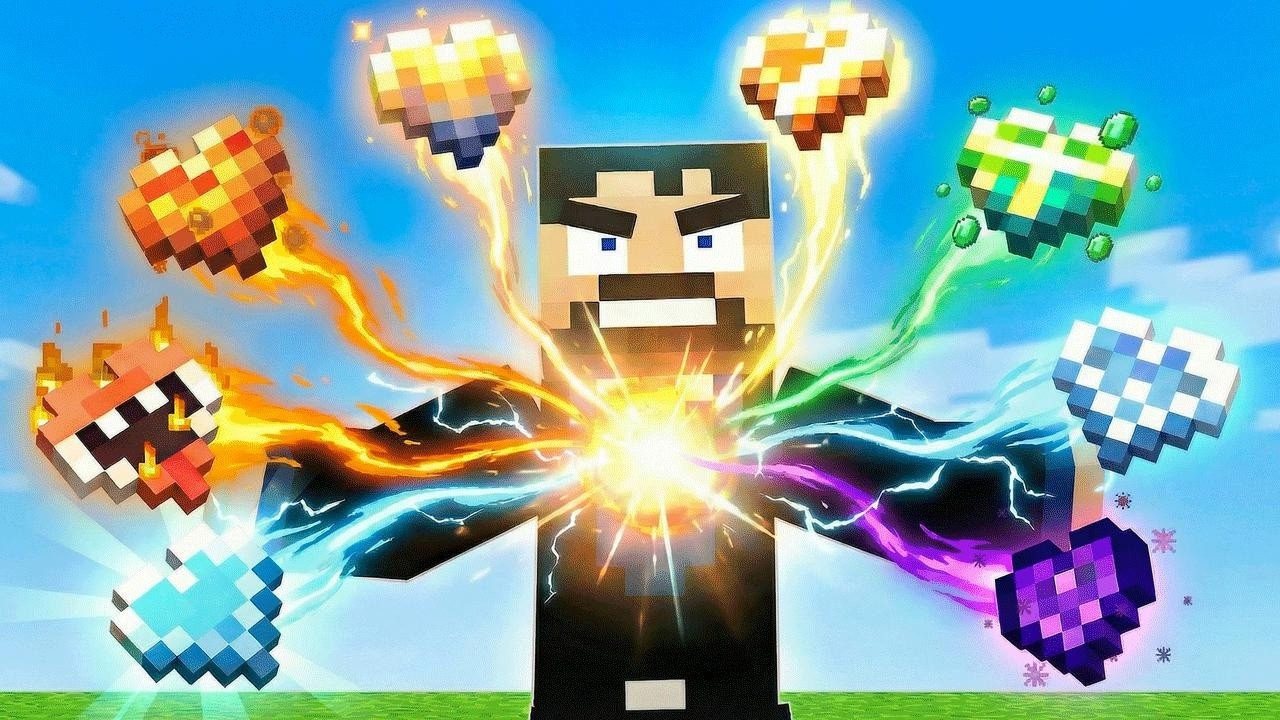 Crafting CUSTOM HEARTS in Minecraft