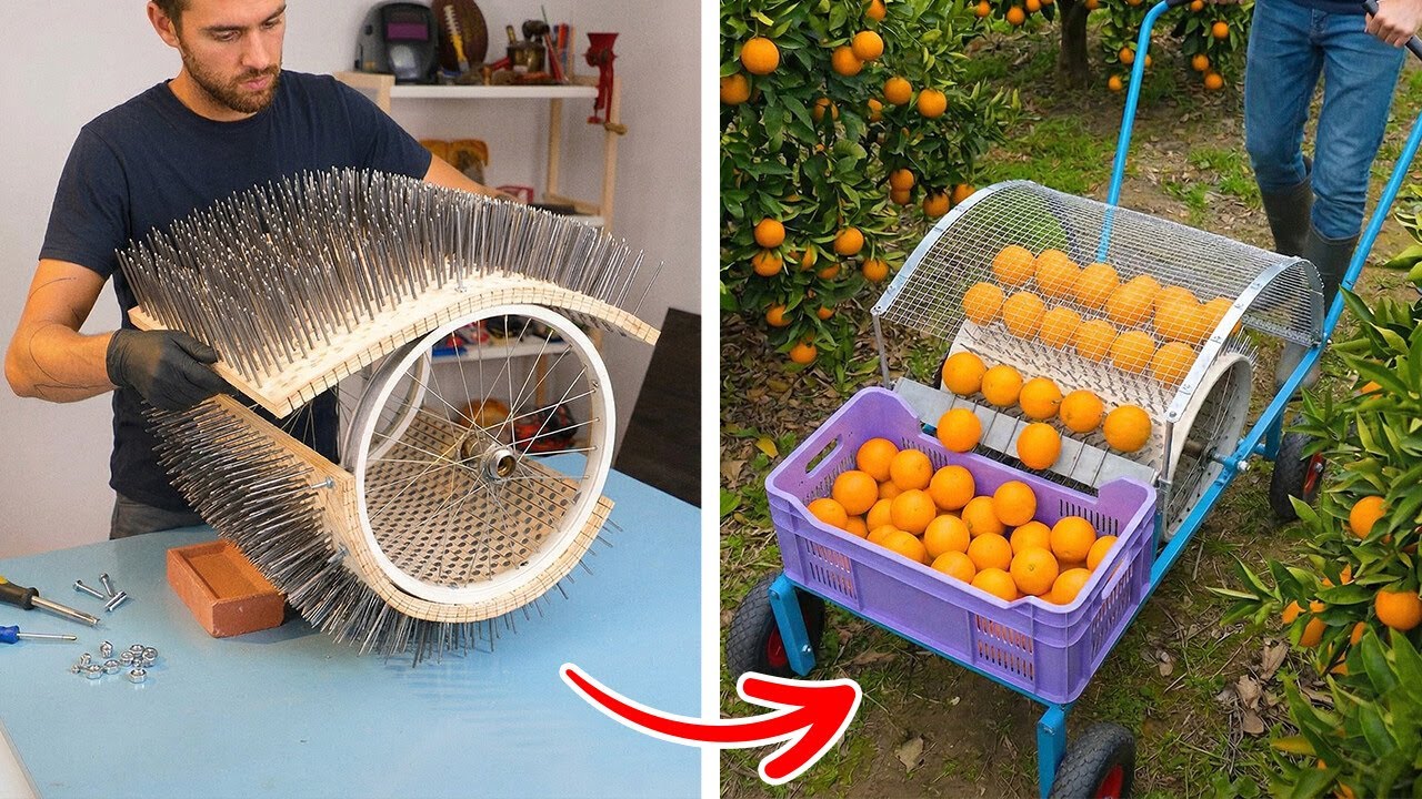 DIY Juicer and Garden Tools from Scratch 🌿🍹