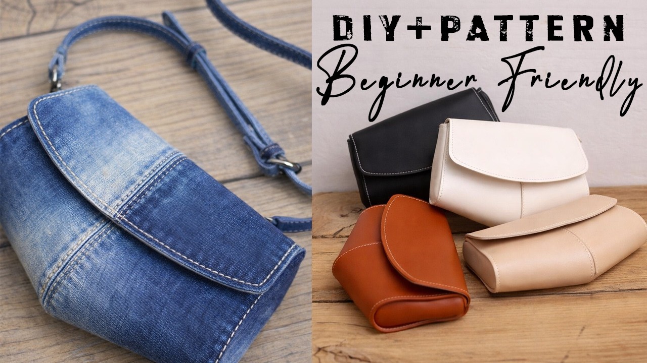 💸DIY Viral Saddle Crossbody Bag Sewing Project 👌 Beginner Friendly Tutorial +Pattern