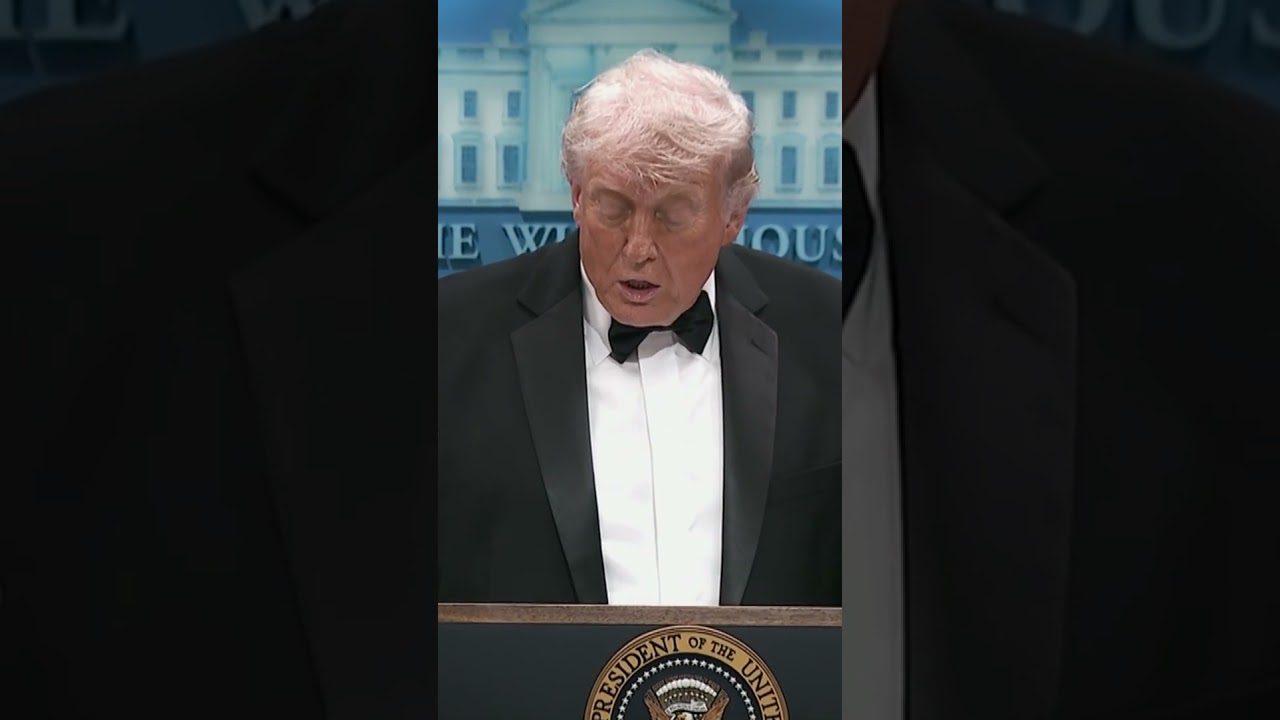 Donald Trump speaks after shooting incident at correspondents’ dinner