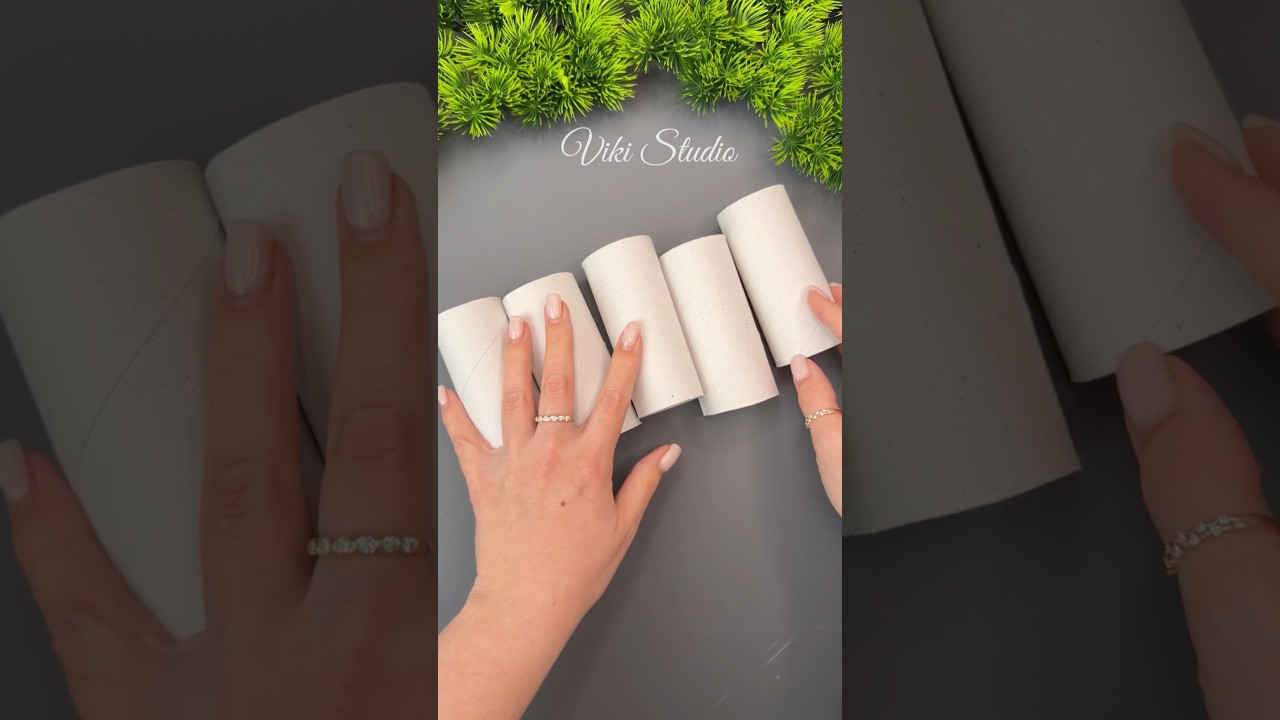 Easy DIY Decor Using Paper Rolls | Fun Recycling Craft Idea! #craft #foryou #shortsviral
