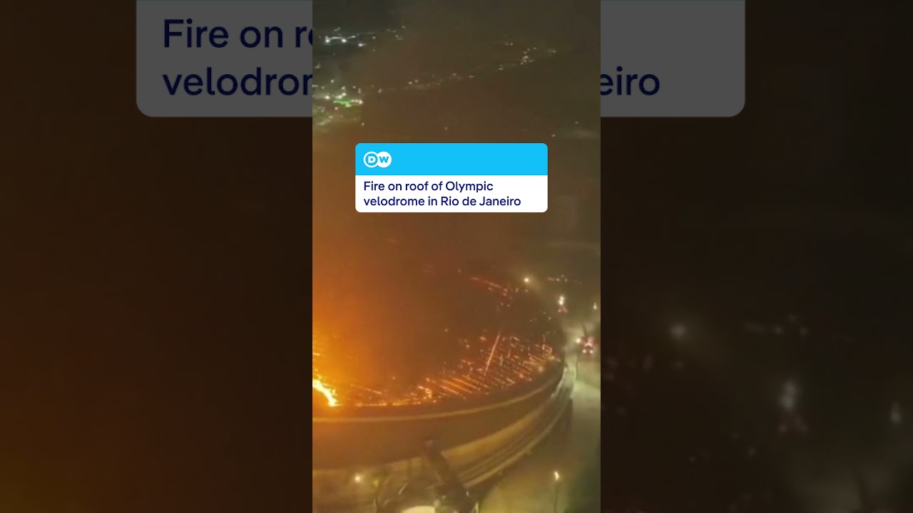 Fire damages roof of Rio de Janeiro’s Olympic velodrome | DW News