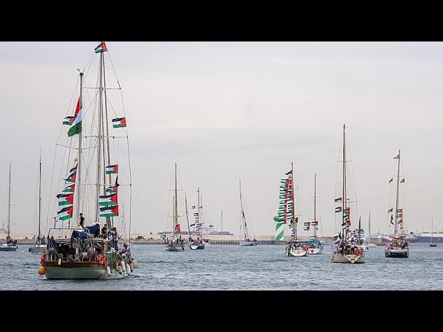 Flotilla carrying activists and aid for Palestinians in Gaza sets sail from Spain