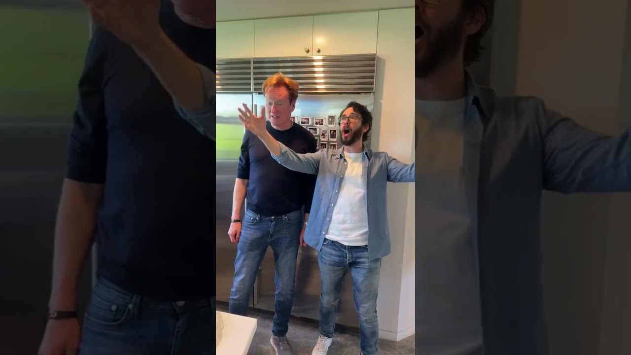 From the Oscars stage to our kitchen, Josh Groban stopped by to sing “Happy Birthday” to Conan.