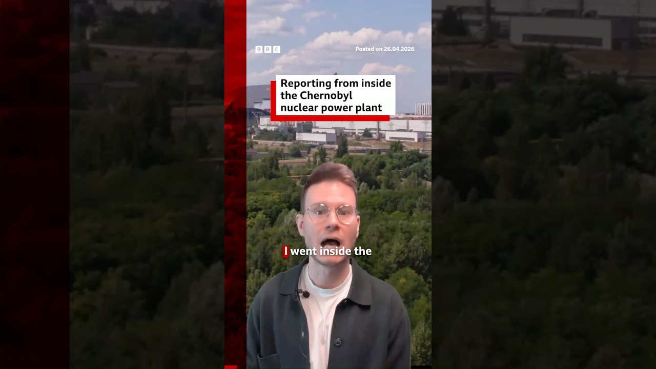 Going inside the Chernobyl nuclear power plant, 40 years on from the disaster. #BBCNews