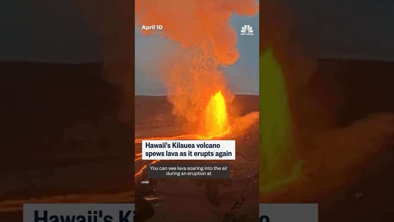Hawaii’s Kilauea volcano spews lava as it erupts again