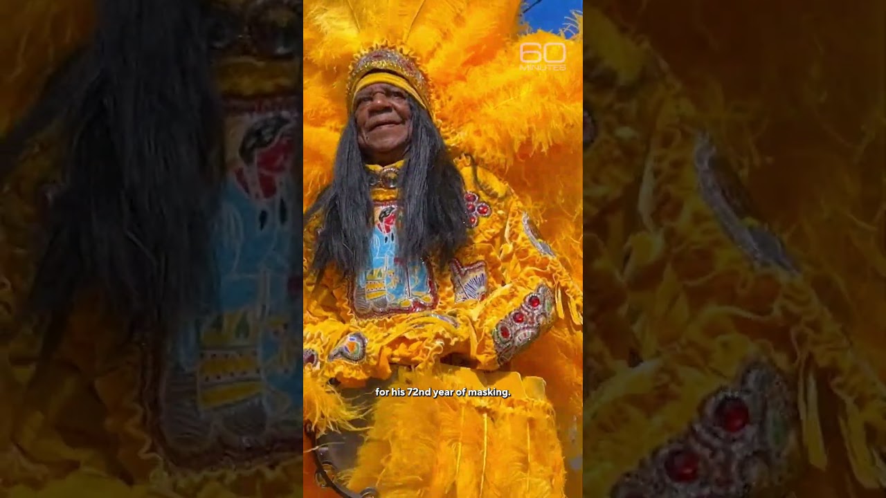 How an 84-year-old Mardi Gras Indian chief preserves the tradition #shorts