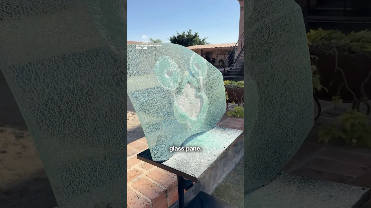 How Strong A Bulletproof Window Is! 😳