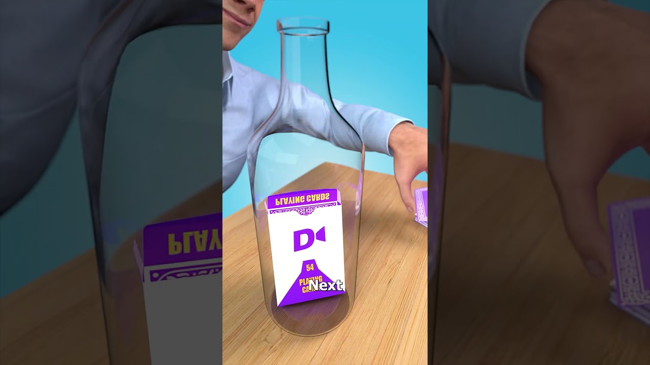 How To Get A Box Of Cards Into A Bottle 😏