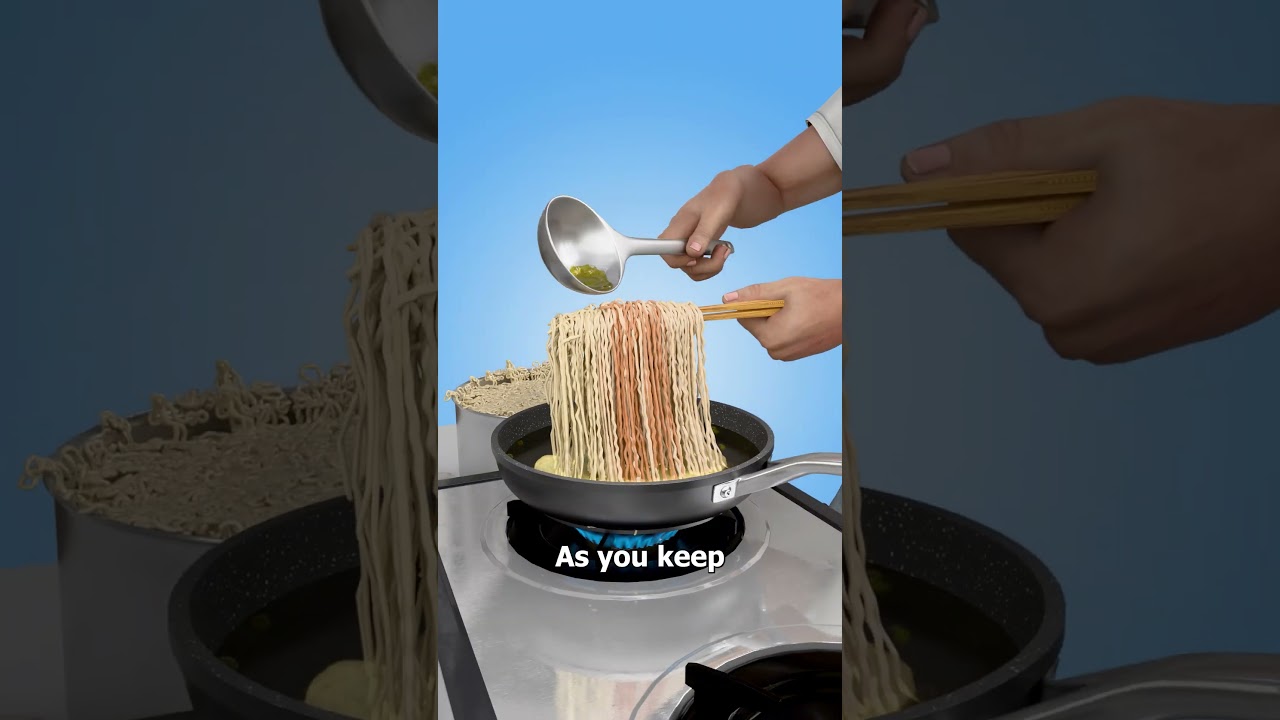 How To Make Noodles That Look Like They’re Floating 🤔