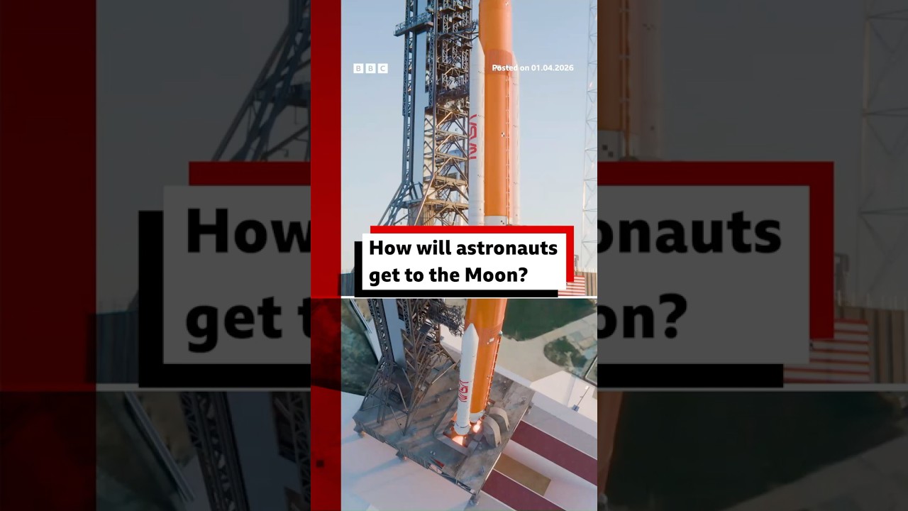 How will astronauts get to the moon? #Nasa #ArtemisII #BBCNews