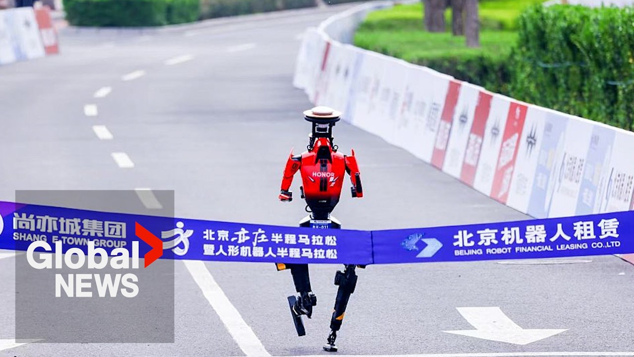 Humanoid robot sprints past human half-marathon record