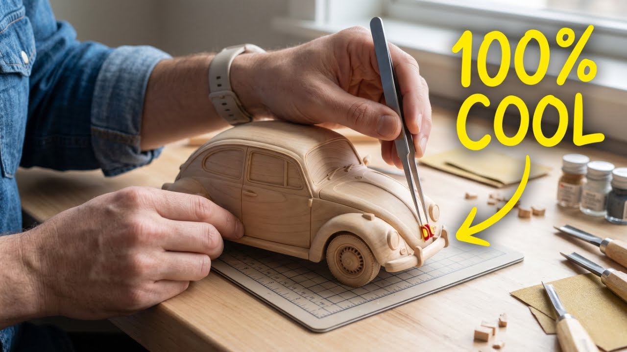 I Built a Wooden Car That Looks 100% Real 😱🪵
