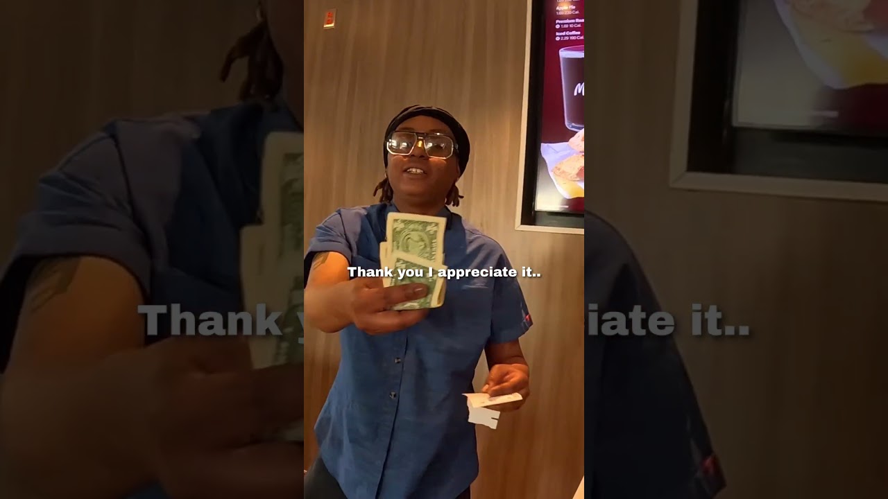 I gave out a burger and money 🥺❤️