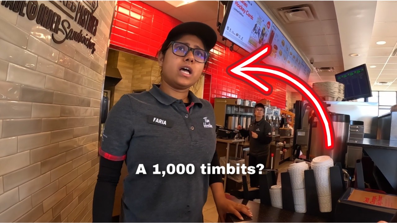 I ordered 1,000 timbits and gave them out 🥺❤️