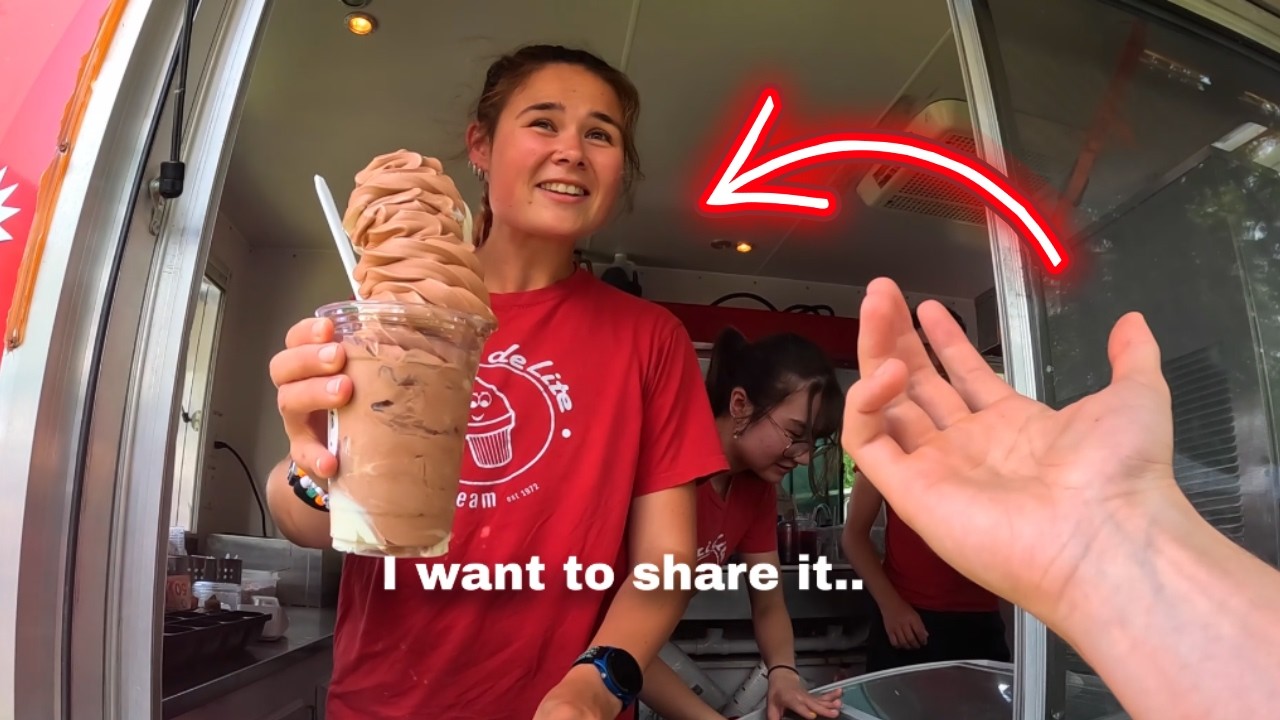 I ordered the biggest icecream in the world 🥺❤️