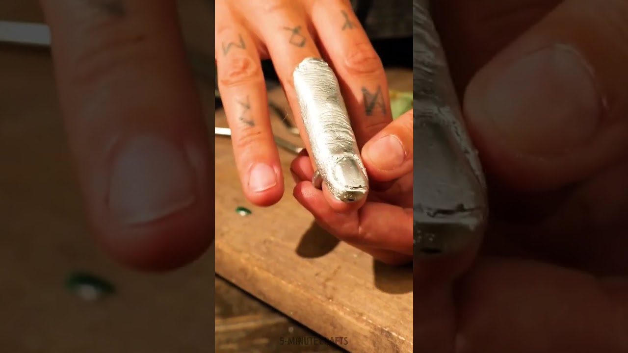 I Turned Melted Metal Into Art 😱✨ #melting #metalcrafts #jewellery