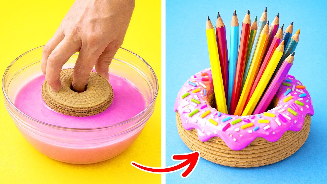 IS IT REAL OR IS IT A DIY? 🍩 Sweetest School Supplies Ever!