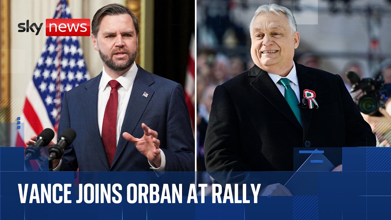 JD Vance attends Viktor Orban rally in bid to boost Hungarian PM’s re-election