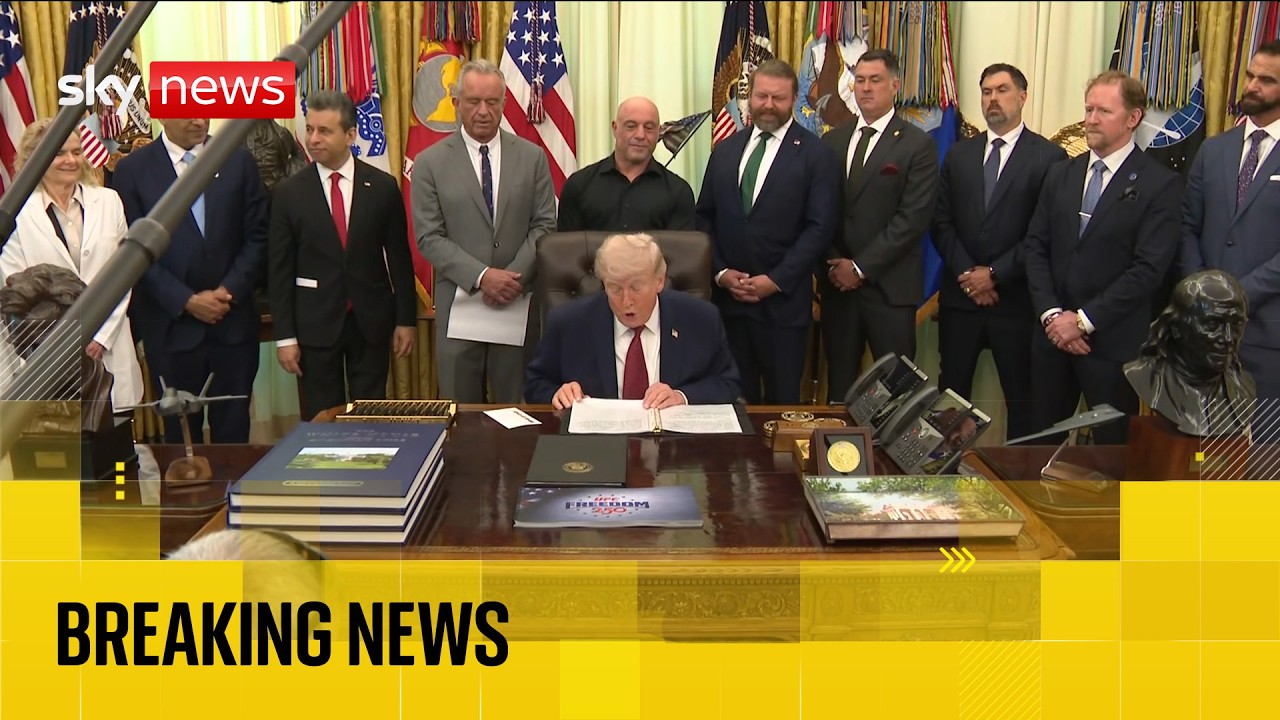 Joe Rogan at White House as Donald Trump signs executive order on psychedelics | Watch live