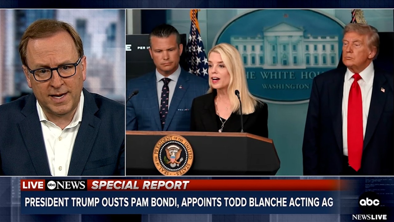 JUST IN: President Trump announced that Pam Bondi has been ousted as his attorney general