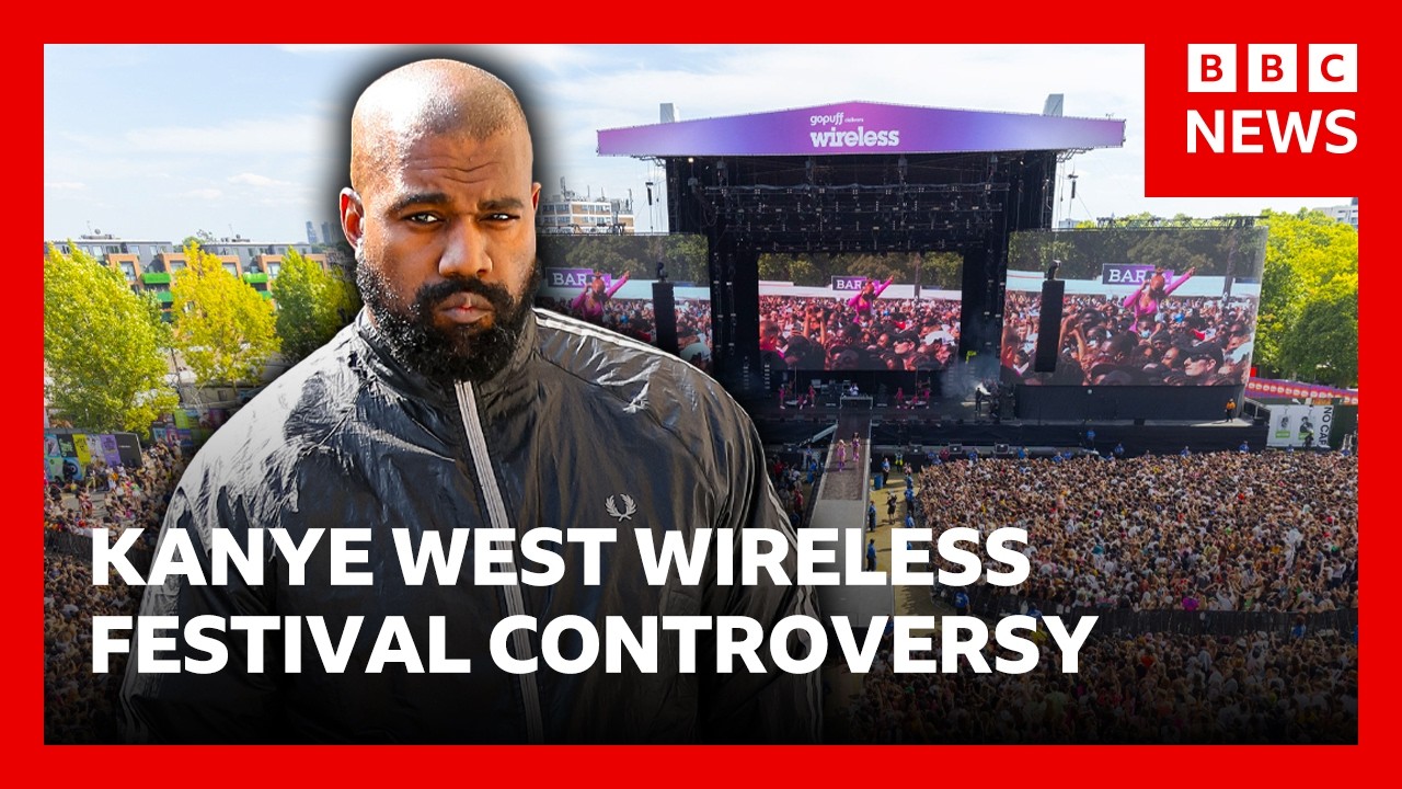 Kanye offers to meet Jewish community in UK after Wireless Festival controversy | BBC News