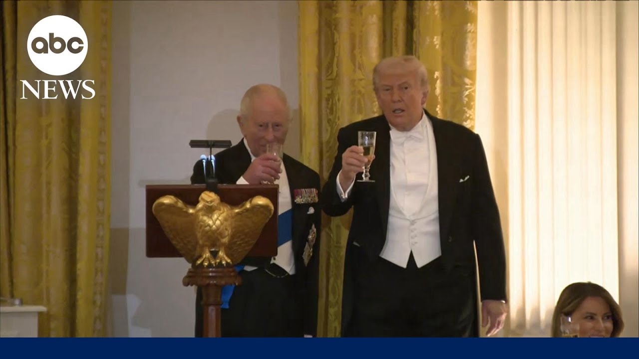 King Charles, Trump share quips, tout US-UK relationship at state dinner