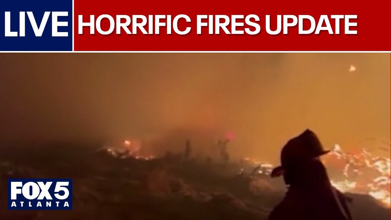 LIVE | 87 homes destroyed in wildfires & 1 dead, 1 hospitalized in fiery Atlanta wreck